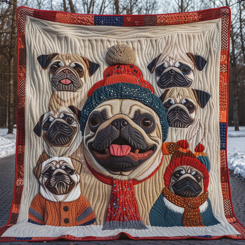 Warm Pug WN1909039CL Quilt