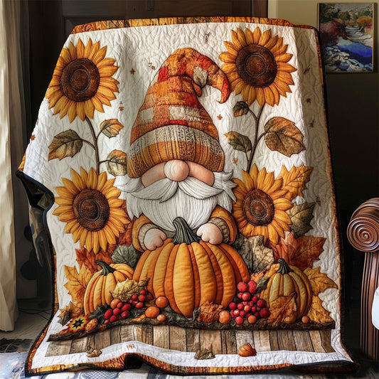 Gnome’s Pumpkin Haven WJ2412008CL Quilt