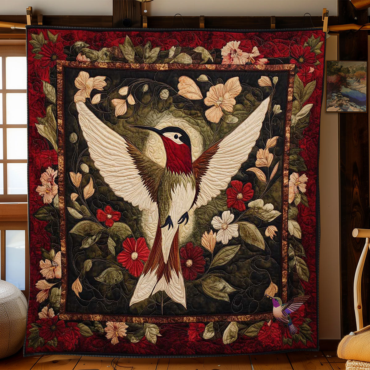 Midnight Hummingbird WN0811016CL Quilt