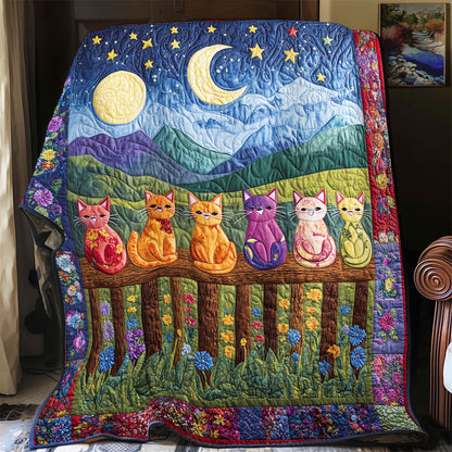 Cat In Night WY1502027CL Quilt