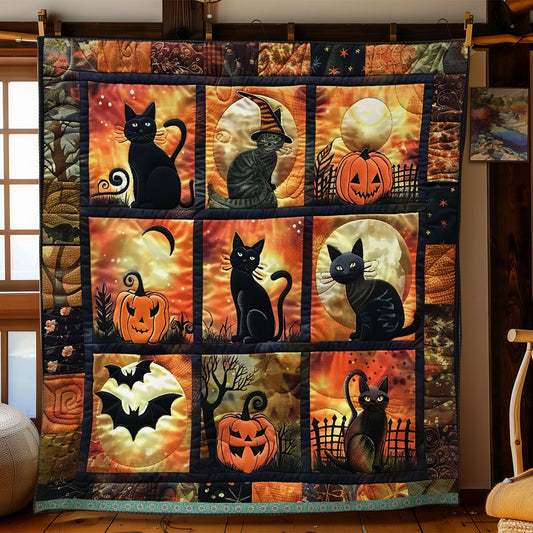 Spooky Halloween Cat WN1309057CL Quilt