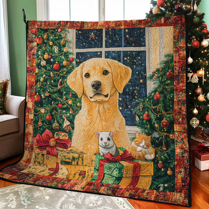 Cozy Christmas Night Golden WY1311029CL Quilt