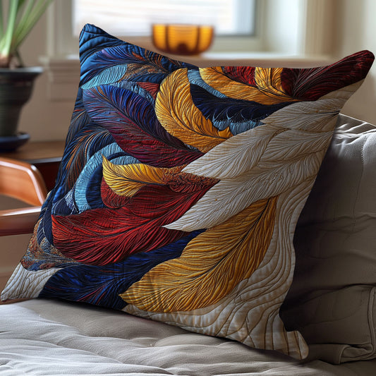 Vibrant Feather WY2701061CL Quilt Pillow Case