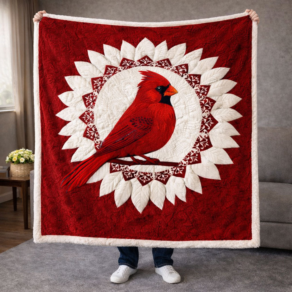 Heavenly Cardinal  KL1901002CL Faux Fur Throw Blanket