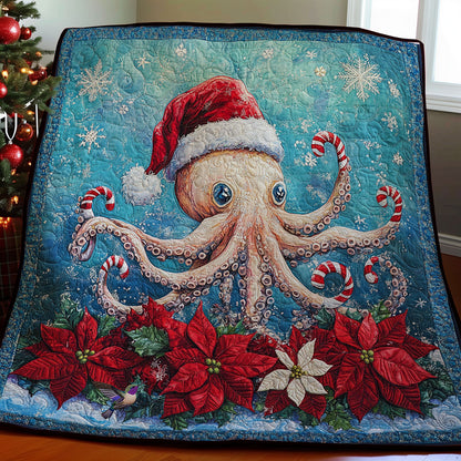 Christmas Poinsettia Octopus WY1311032CL Quilt