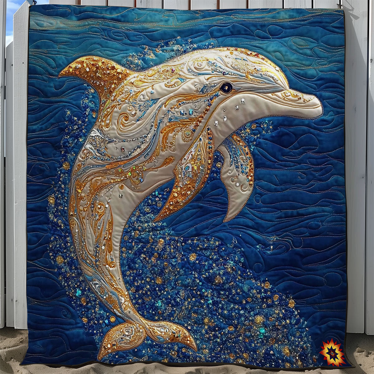 Shimmering Dolphin WY2211010CL Quilt