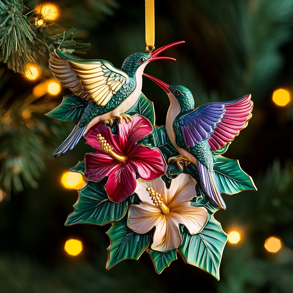 Whispering Hummingbird WN1610107CL Christmas Ornament