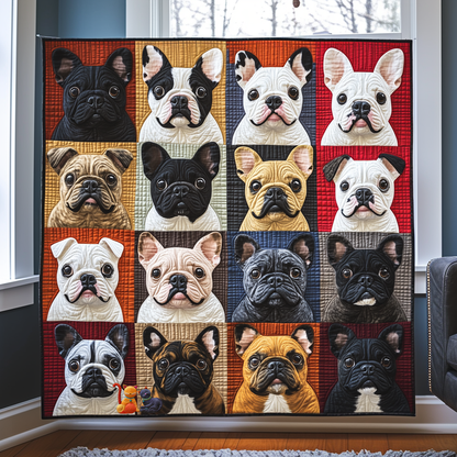 Love French Bulldogs XR0912011CL Quilt