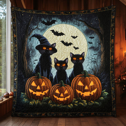 Moon Night Cat CW2608043CL Quilt