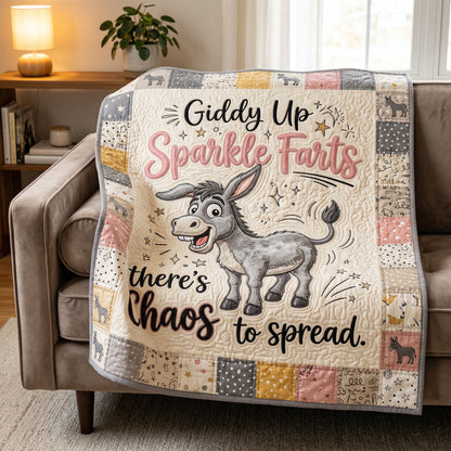 Sparkle Farts Donkey WN0604021CL Quilt