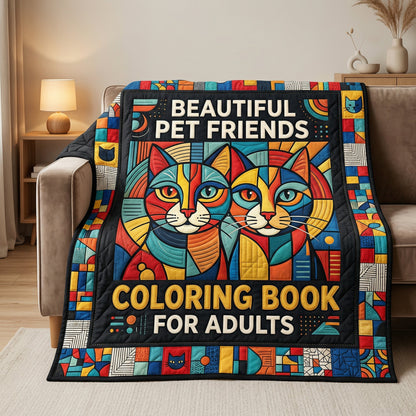 Colorful Cat Art WN0604005CL Quilt
