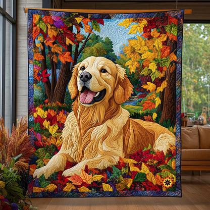 Adorable Golden Retriever WP2311043CL Quilt