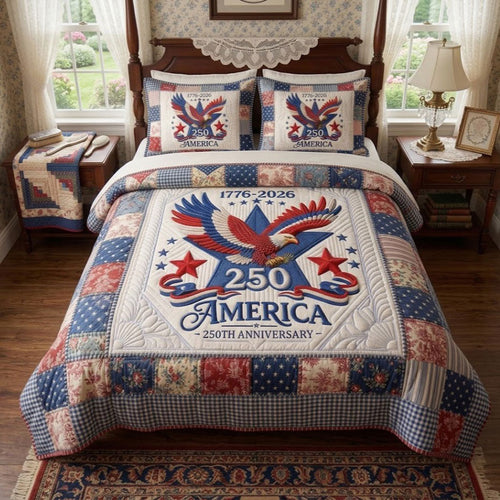 America 250th Anniversary Eagle Pride WN0404003CL Duvet Cover Set
