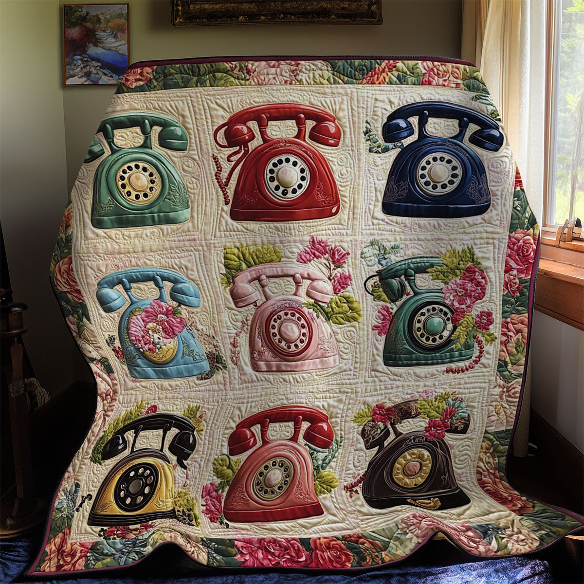 Antique Telephone WY1212029CL Quilt