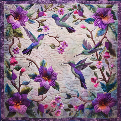 Art Morning Garden Hummingbirds WM0509029CL Quilt