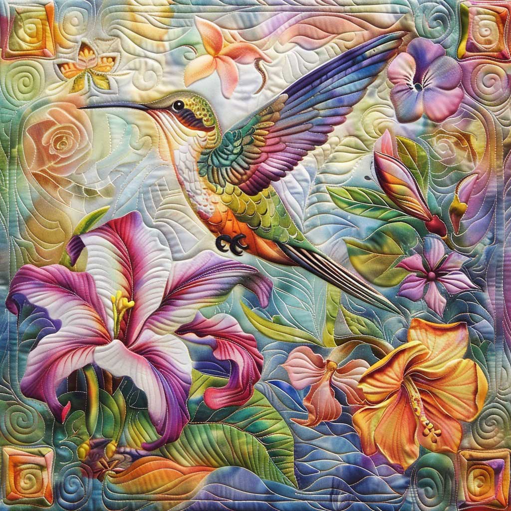 Autumn Hummingbird WM0509006CL Quilt