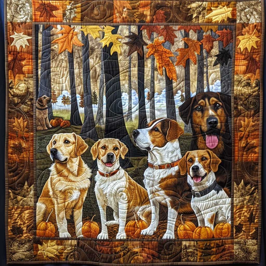 Autumn Labrador WJ1008005CL Quilt