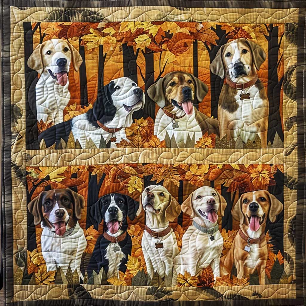 Autumn Labrador WJ1308001CL Quilt