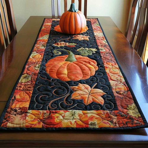 Autumn Pumpkin WJ1409047CL Quilted Table Runner