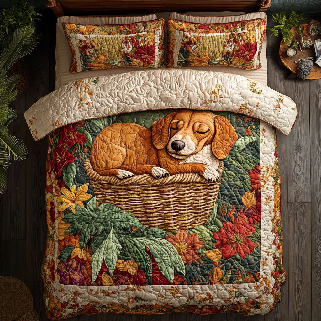 Autumn Dachshund YR2601007CL Duvet Cover Set