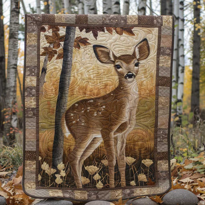 Baby Deer In The Wood WJ0909002CL Quilt