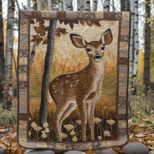 Baby Deer In The Wood WJ0909002CL Quilt