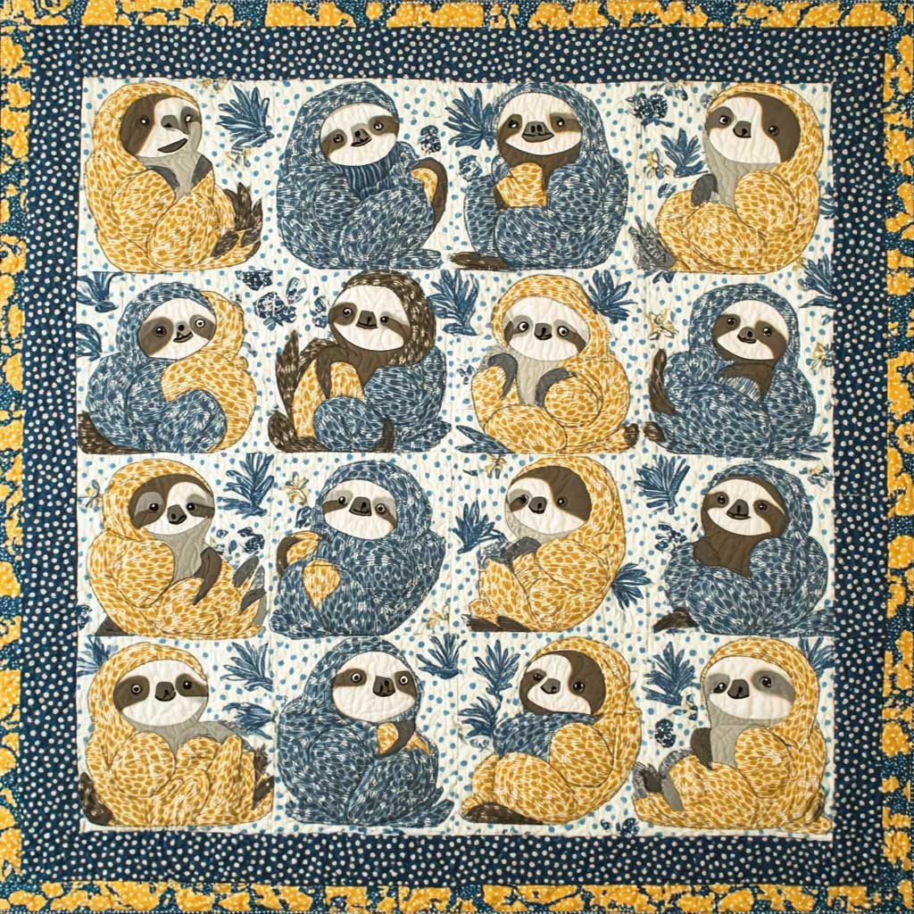 Baby Sloths WM3107001CL Quilt