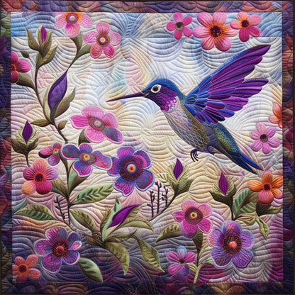 Beautiful Hummingbird WJ2708002CL Quilt