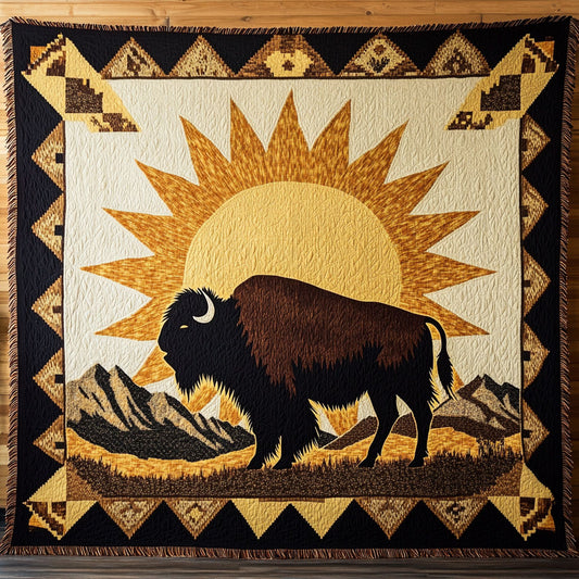 Bison Spirit CW2201002CL Woven Throw Blanket