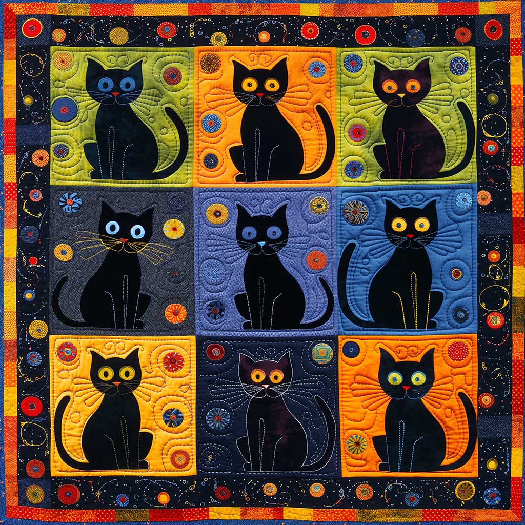 Black Cats WJ2008002CL Quilt