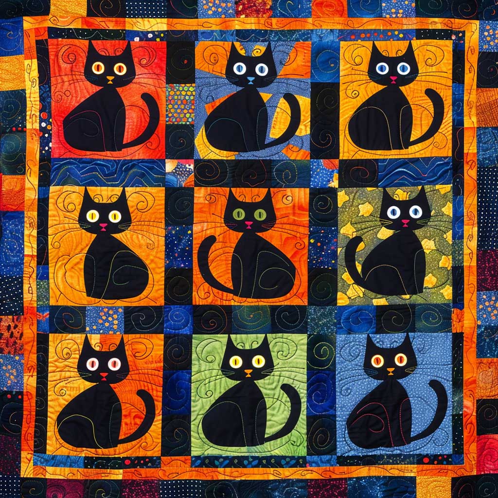 Black Cats WJ2008003CL Quilt