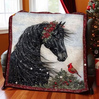 Black Horse And Cardinal WY2311070CL Quilt