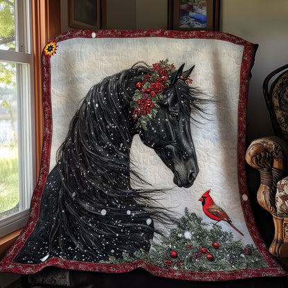 Black Horse And Cardinal WY2311070CL Quilt