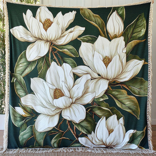 Blooming Magnolia CW1901004CL Woven Throw Blanket
