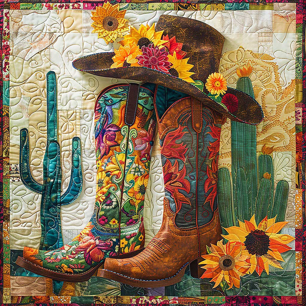 Boots And Cactus WM1008062CL Quilt