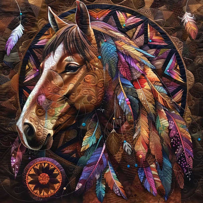 Brown Horse WM0808016CL Quilt