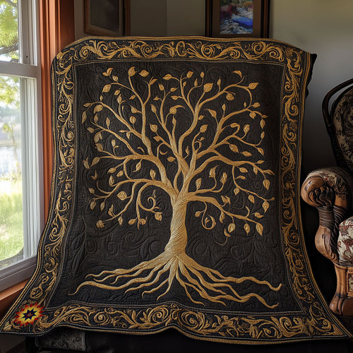 Brown Tree Of Life WY1212030CL Quilt