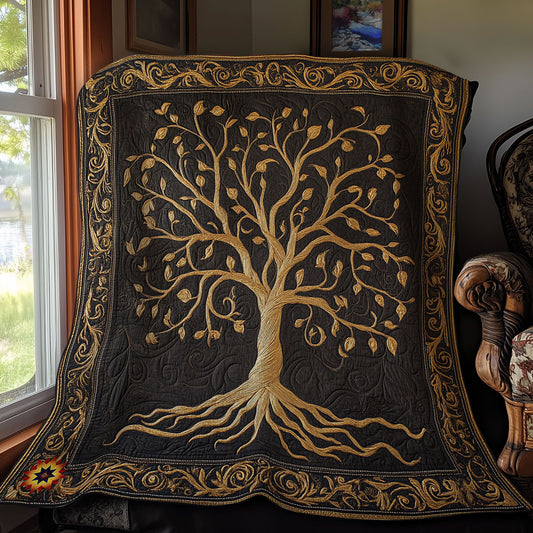 Brown Tree Of Life WY1212030CL Quilt