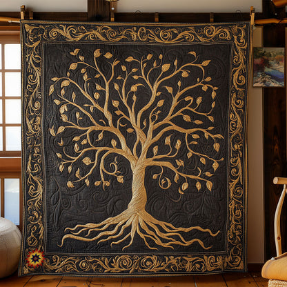 Brown Tree Of Life WY1212030CL Quilt