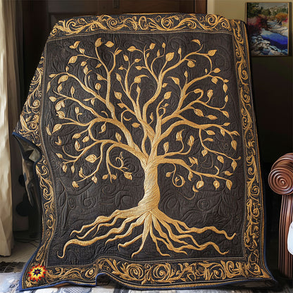 Brown Tree Of Life WY1212030CL Quilt