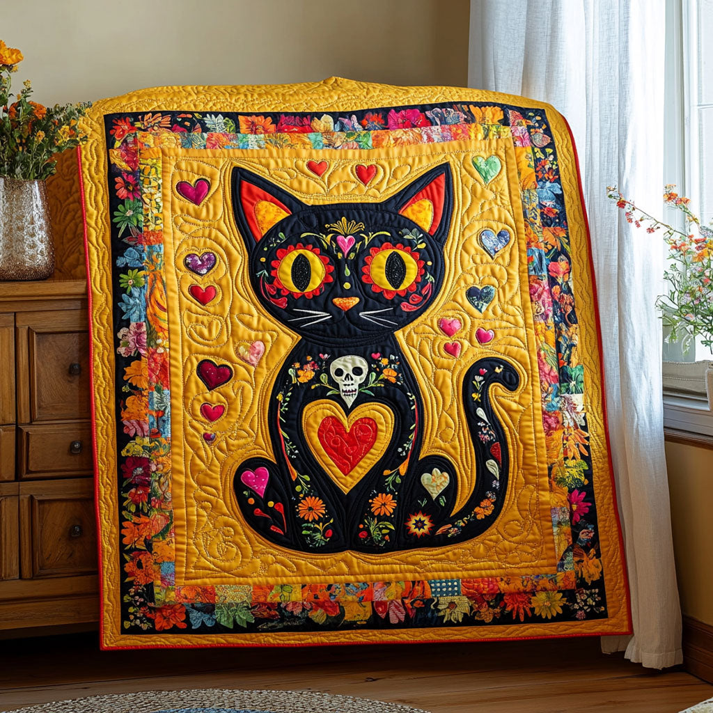 Calavera Cat WJ1010003CL Quilt