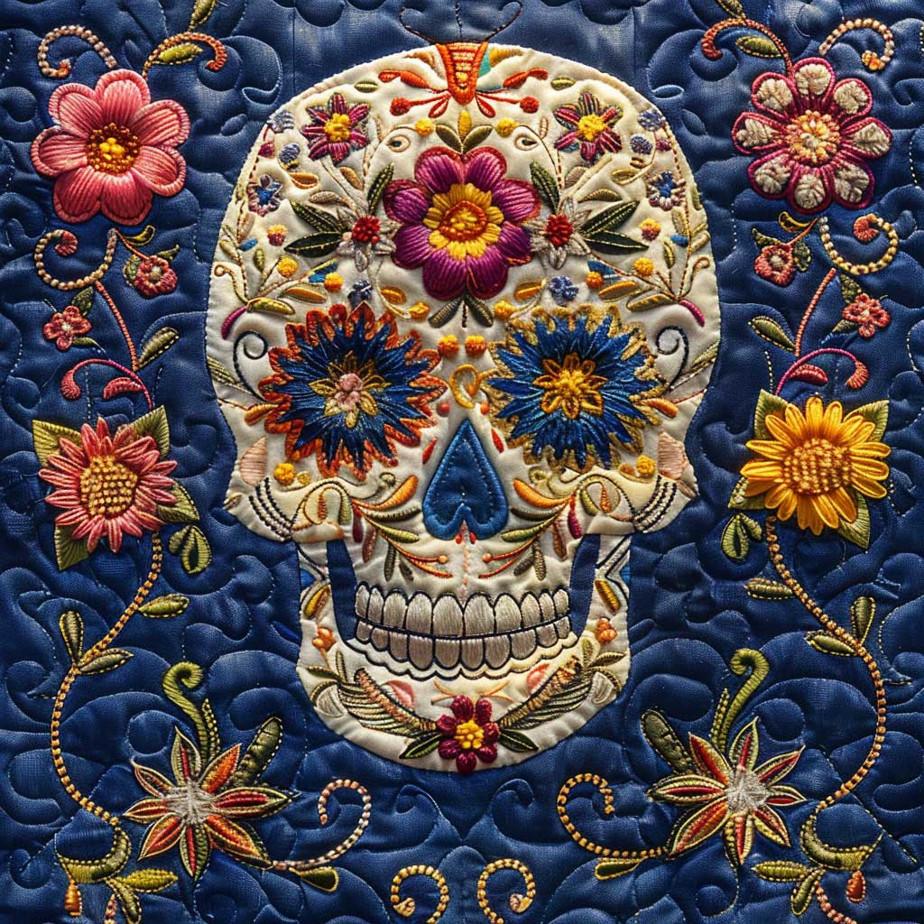 Calavera Sugar Skull WJ1709003CL Quilt