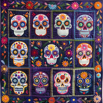 Calavera Sugar Skulls WJ1409003CL Quilt