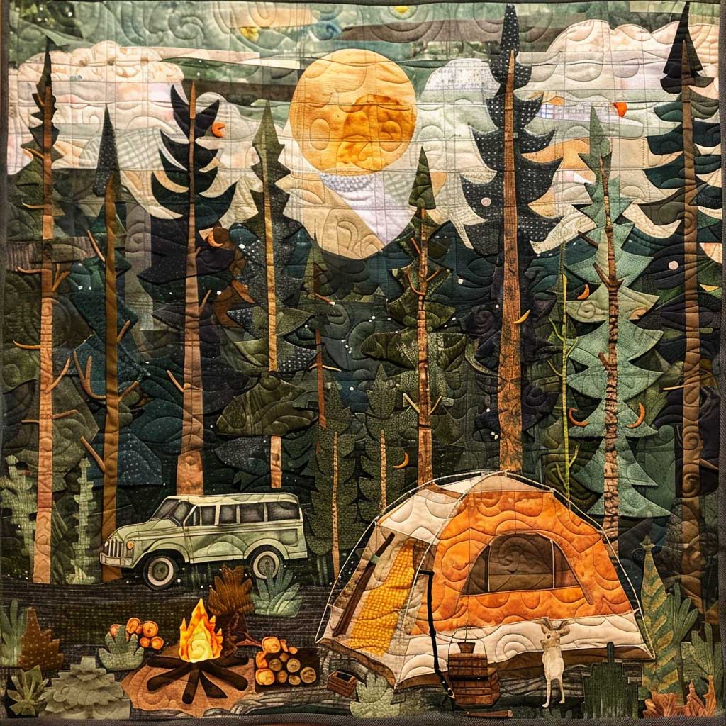 Camping Night Forrest WM2008022CL Quilt