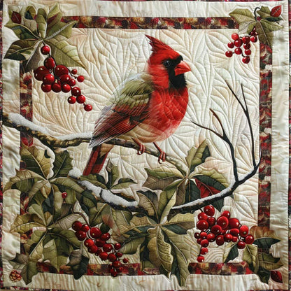 Cardinals And Berries WM2008033CL Quilt