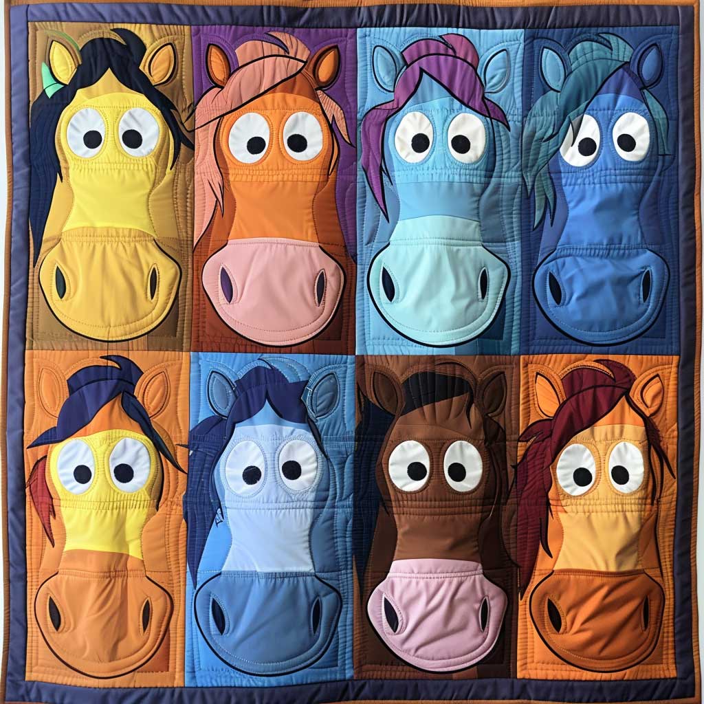 Cartoon Horse WJ1608002CL Quilt