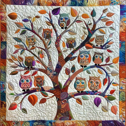 Cartoon Owls Tree WM0509020CL Quilt
