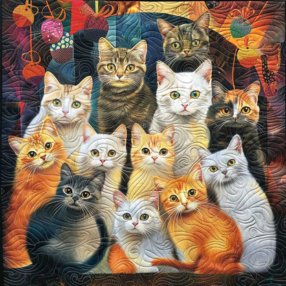 Cat Family WM2608006CL Quilt