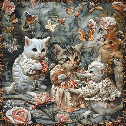 Cat Noble Family WM2908008CL Quilt