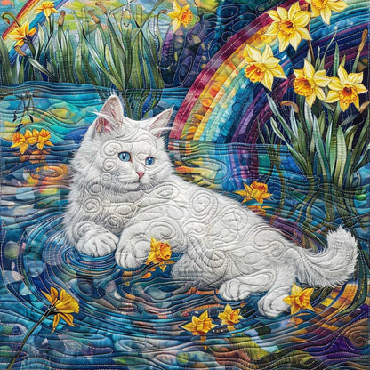 Cat Playing In The Water WJ2708004CL Quilt